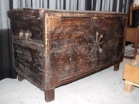 Grote houten koffer - afbeelding 2 van  3