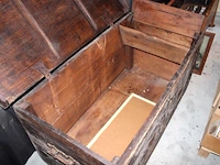 Grote houten koffer - afbeelding 3 van  3