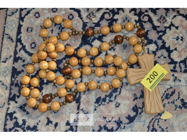 Grote houten paternoster - afbeelding 2 van  2