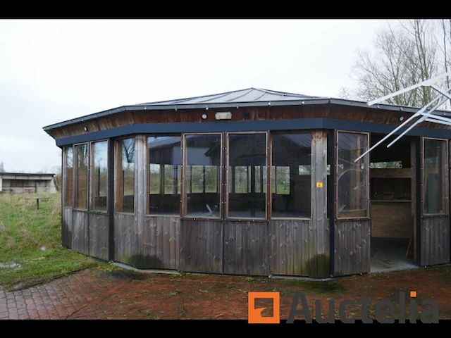 Grote houten tuinpaviljoen - afbeelding 1 van  6