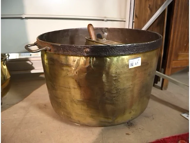 Grote koperen pot - afbeelding 5 van  5