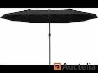 Grote parasol dubbele parasol 4,6x2,7m tuinparasol - afbeelding 7 van  9