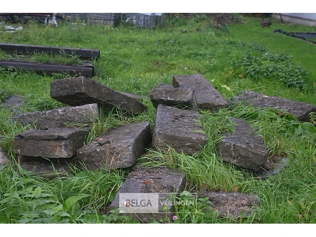 Grote partij arduin / blauwe hardsteen - afbeelding 9 van  11