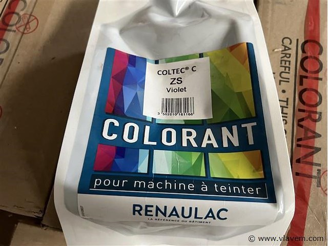 Grote partij colorant, (zonder pallet) - afbeelding 1 van  2