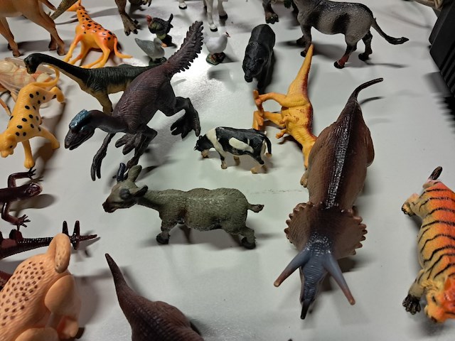 Grote partij dinosaurussen en andere dieren 42 stuks - afbeelding 4 van  7