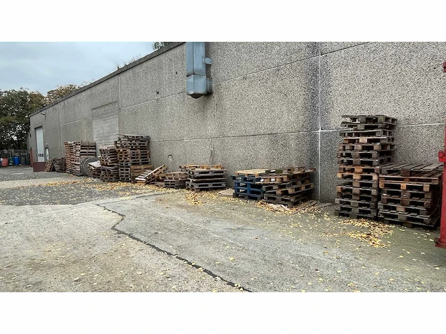Grote partij diverse houten pallets - afbeelding 3 van  3