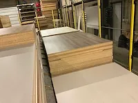 Grote partij diverse houten platen en houten werkbladen - afbeelding 5 van  18