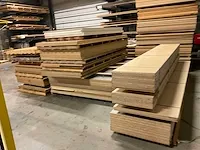 Grote partij diverse houten platen en houten werkbladen - afbeelding 7 van  18