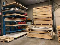Grote partij diverse houten platen en houten werkbladen - afbeelding 8 van  18