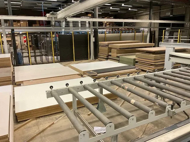 Grote partij diverse houten platen en houten werkbladen - afbeelding 16 van  18