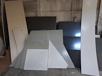 Grote partij diverse houten/plastic platen - afbeelding 5 van  10