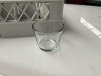 Grote partij glazen en kopjes + glazenkorven - afbeelding 12 van  15
