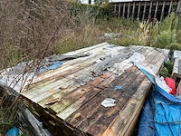 Grote partij houten planken