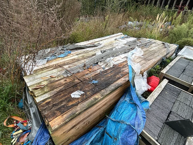 Grote partij houten planken - afbeelding 3 van  4