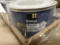 Grote partij potjes metaallak hamerslag - afbeelding 1 van  3