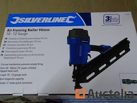 Grote pneumatische spijkermachine 90 mm silverline - afbeelding 2 van  4