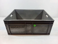 Grote pvc opslagbakken 79x59x30cm (14st) - afbeelding 2 van  2