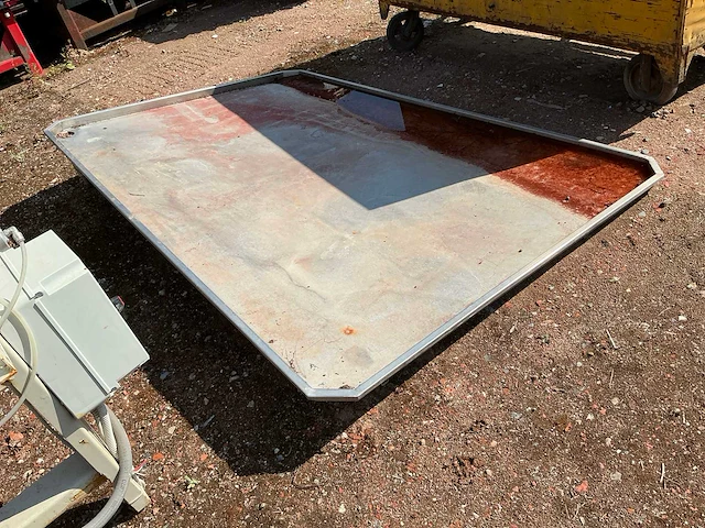 Grote rvs spoeltafel - afbeelding 1 van  5