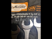 Grote steek ringsleutel set 34-50mm - afbeelding 1 van  4