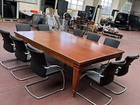 Grote vergadertafel ;10x stoel - afbeelding 8 van  10
