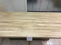 Grote werktafel met metalen kast en schuiven - afbeelding 5 van  5