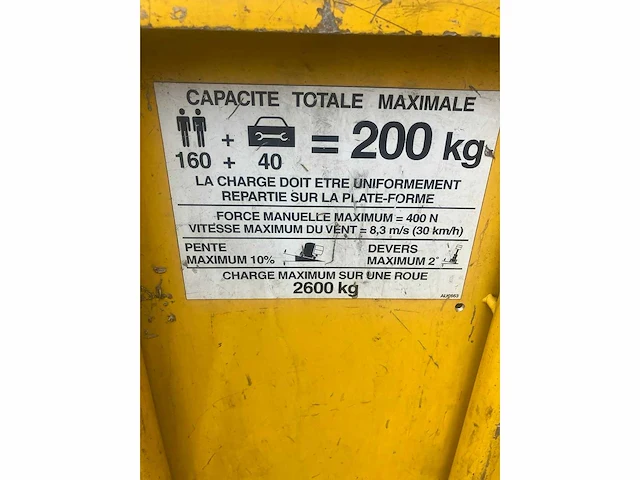 Grove toucan 1100 c hoogwerker 2001 - afbeelding 30 van  38