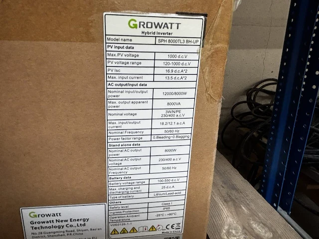Growat omvormer - afbeelding 3 van  3