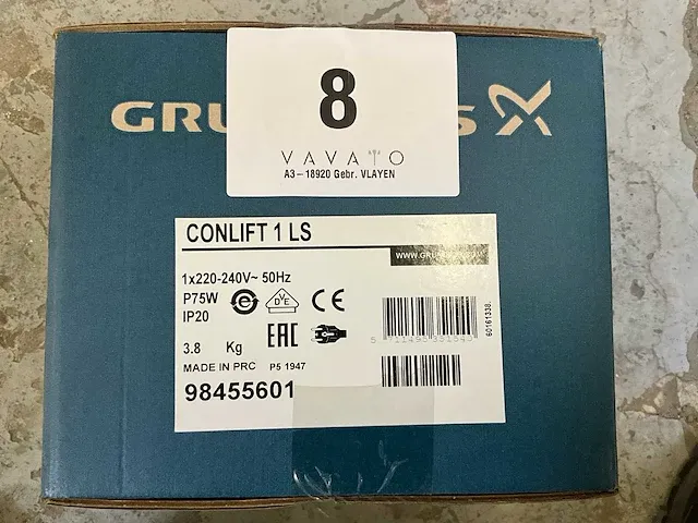 Grundfos conlift 1 ls condenspomp - afbeelding 2 van  2