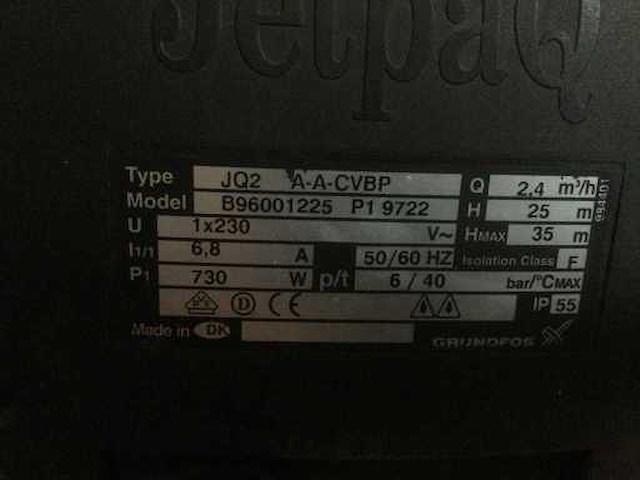 Grundfoss - jetpaq jo2 - waterfiltersysteem - afbeelding 5 van  5