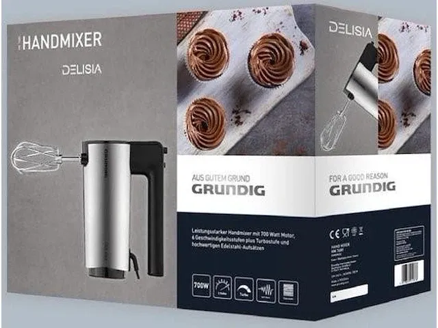Grundig hm 7680 handmixer - afbeelding 2 van  2