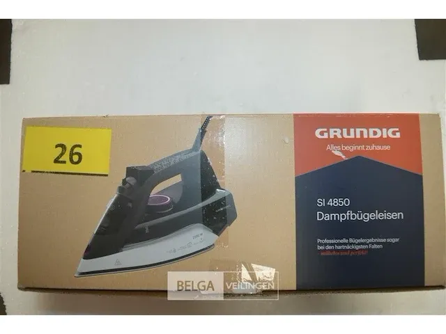Grundig si 4850 stoomstrijkijzer, grijs/wit/paars, unico - afbeelding 3 van  7