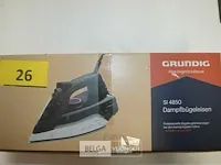 Grundig si 4850 stoomstrijkijzer, grijs/wit/paars, unico - afbeelding 3 van  7
