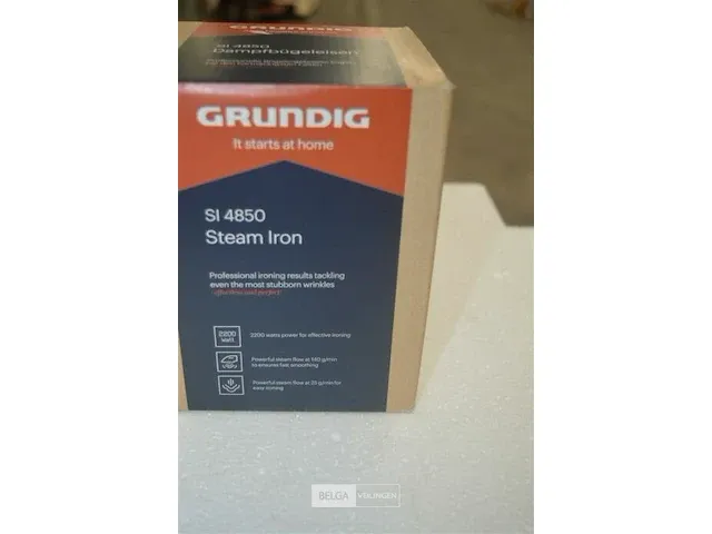 Grundig si 4850 stoomstrijkijzer, grijs/wit/paars, unico - afbeelding 7 van  7