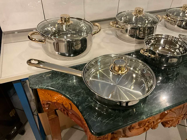 Gsw kookpotten en braadpan en steelpan (6x) - afbeelding 2 van  4