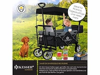 Gt9000 opvouwbare kar met dak strandkar | inclusief 2x 3-punts gordelsysteem - afbeelding 5 van  9