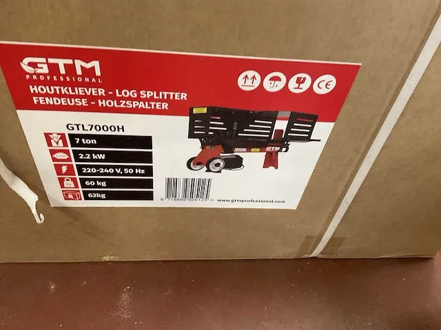 Gtm gtl7000h elektrische houtkliever - afbeelding 2 van  3