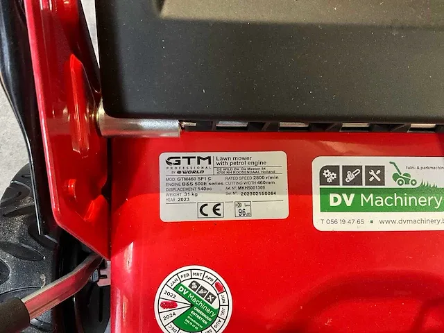 Gtm professional gtm460 sp1 c grasmaaier - afbeelding 5 van  6