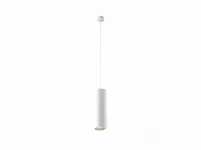 Gu10 decoratief hanglamp cilinder 24cm zand wit - afbeelding 1 van  4