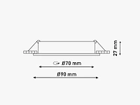 Gu10 inbouw armatuur met lamphouder (200x) - afbeelding 7 van  7