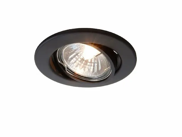 Gu10 inbouw armatuur zand zwart met lamphouder (100x) - afbeelding 2 van  7