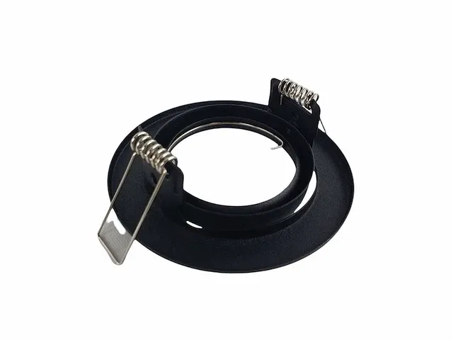 Gu10 inbouw armatuur zand zwart met lamphouder (100x) - afbeelding 6 van  7