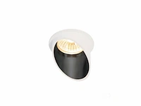 Gu10 inbouw design armatuur cilinder zand wit en zwart - afbeelding 1 van  3