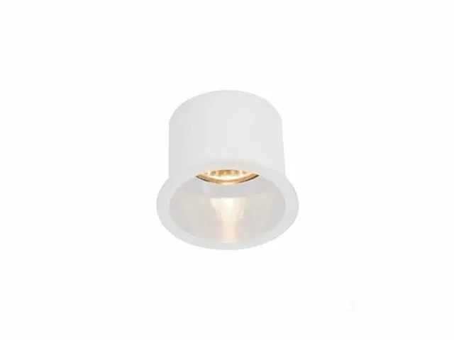 Gu10 inbouw design armatuur cilinder zand wit - afbeelding 1 van  3