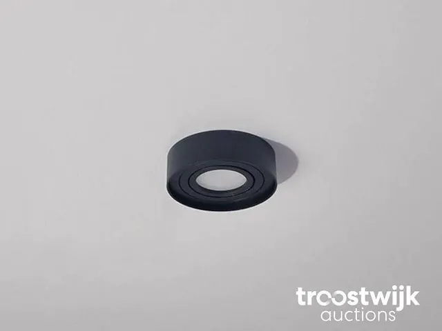 Gu10 inbouw design armatuur cilinder zand zwart kantelbaar - afbeelding 2 van  4