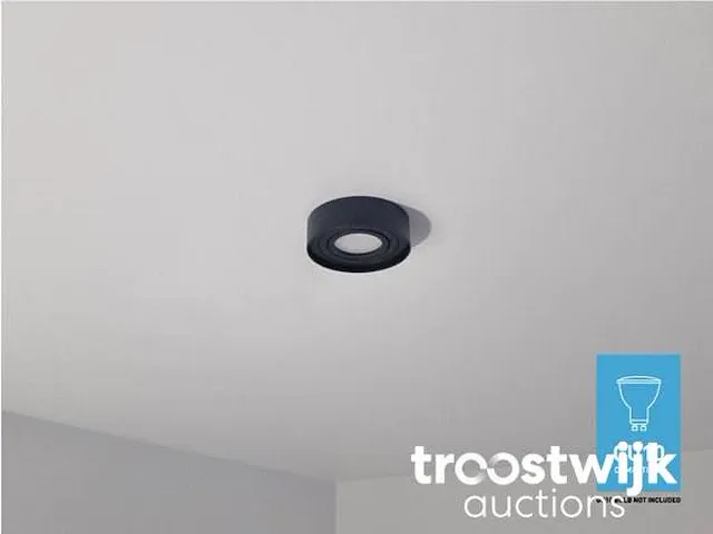 Gu10 inbouw design armatuur cilinder zand zwart kantelbaar - afbeelding 3 van  4