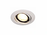 Gu10 inbouwarmaturen – rond – wit – verstelbaar (100x) - afbeelding 1 van  5