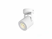 Gu10 opbouwspot armatuur cilinder zand wit draaibaar