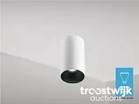 Gu10 opbouwspot armatuur cilinder zand wit en zwart - afbeelding 2 van  4
