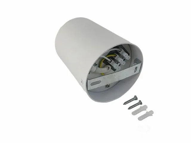 Gu10 opbouwspot armatuur cilinder zand wit kantelbaar groot - afbeelding 3 van  5