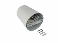 Gu10 opbouwspot armatuur cilinder zand wit kantelbaar groot - afbeelding 3 van  5